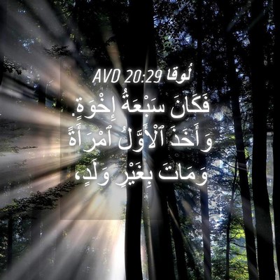 Picture 04 - لُوقا 20:29 AVD - فَكَانَ سَبْعَةُ إِخْوَةٍ. - Bible Verse Picture
