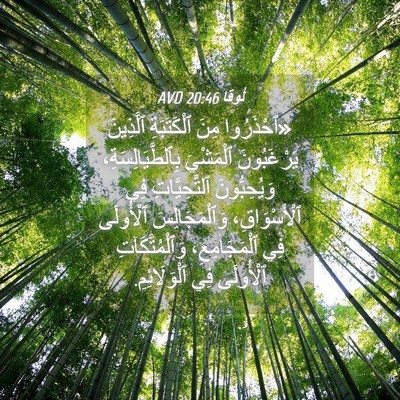 Picture 04 - لُوقا 20:46 AVD - «ٱحْذَرُوا مِنَ - Bible Verse Picture