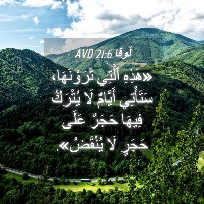 Picture 04 - لُوقا 21:6 AVD - «هَذِهِ ٱلَّتِي - Bible Verse Picture