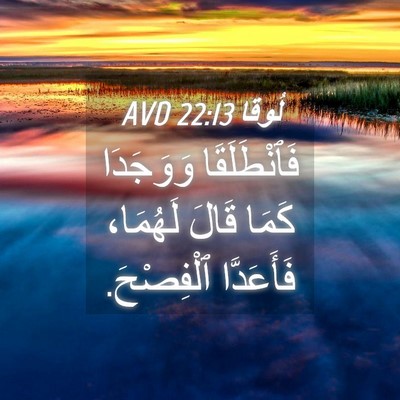 Picture 04 - لُوقا 22:13 AVD - فَٱنْطَلَقَا وَوَجَدَا - Bible Verse Picture