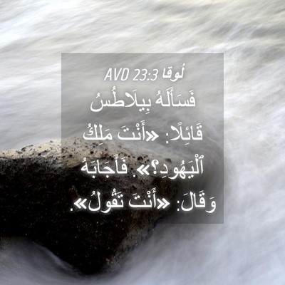 Picture 04 - لُوقا 23:3 AVD - فَسَأَلَهُ بِيلَاطُسُ - Bible Verse Picture