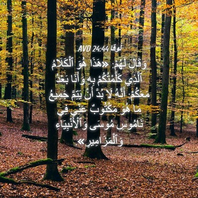 Picture 04 - لُوقا 24:44 AVD - وَقَالَ لَهُمْ: «هَذَا - Bible Verse Picture
