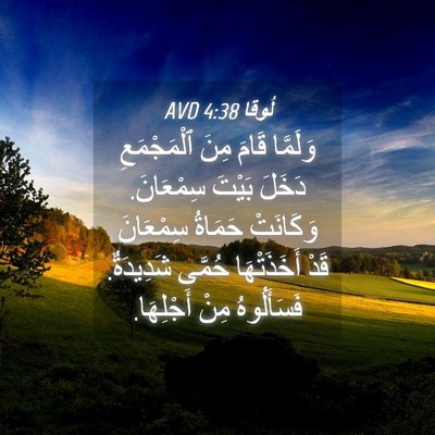 Picture 04 - لُوقا 4:38 AVD - وَلَمَّا قَامَ مِنَ - Bible Verse Picture