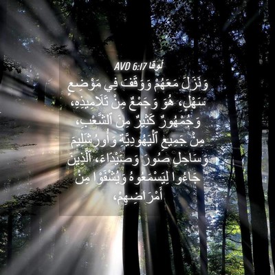 Picture 04 - لُوقا 6:17 AVD - وَنَزَلَ مَعَهُمْ - Bible Verse Picture
