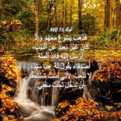 Picture 04 - لُوقا 7:6 AVD - فَذَهَبَ يَسُوعُ مَعَهُمْ. - Bible Verse Picture