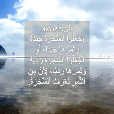 Picture 04 - مَتَّى 12:33 AVD - اِجْعَلُوا ٱلشَّجَرَةَ - Bible Verse Picture