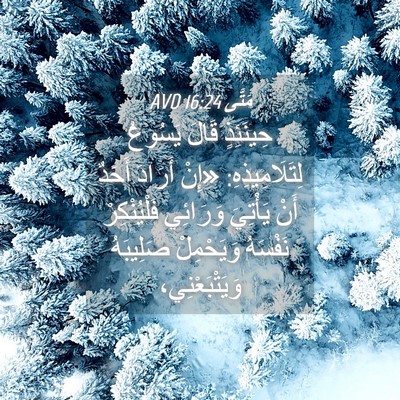 Picture 04 - مَتَّى 16:24 AVD - حِينَئِذٍ قَالَ يَسُوعُ - Bible Verse Picture