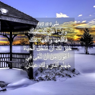 Picture 04 - مَتَّى 18:9 AVD - وَإِنْ أَعْثَرَتْكَ - Bible Verse Picture