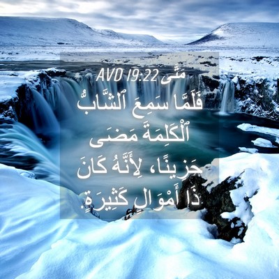 Picture 04 - مَتَّى 19:22 AVD - فَلَمَّا سَمِعَ ٱلشَّابُّ - Bible Verse Picture