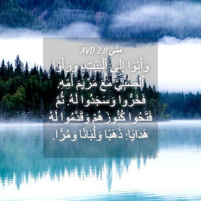 Picture 04 - مَتَّى 2:11 AVD - وَأَتَوْا إِلَى - Bible Verse Picture