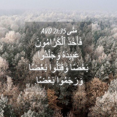 Picture 04 - مَتَّى 21:35 AVD - فَأَخَذَ ٱلْكَرَّامُونَ - Bible Verse Picture