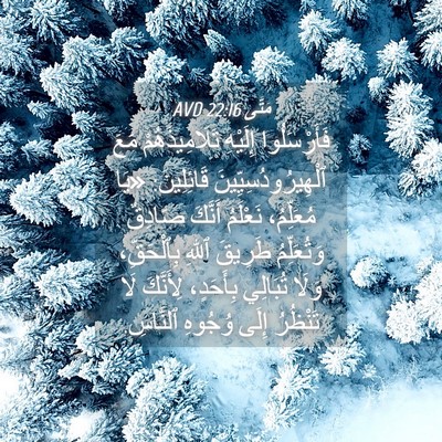 Picture 04 - مَتَّى 22:16 AVD - فَأَرْسَلُوا إِلَيْهِ - Bible Verse Picture