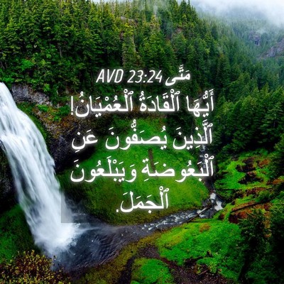 Picture 04 - مَتَّى 23:24 AVD - أَيُّهَا ٱلْقَادَةُ - Bible Verse Picture