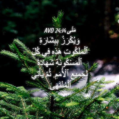 Picture 04 - مَتَّى 24:14 AVD - وَيُكْرَزُ بِبِشَارَةِ - Bible Verse Picture