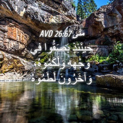 Picture 04 - مَتَّى 26:67 AVD - حِينَئِذٍ بَصَقُوا فِي - Bible Verse Picture