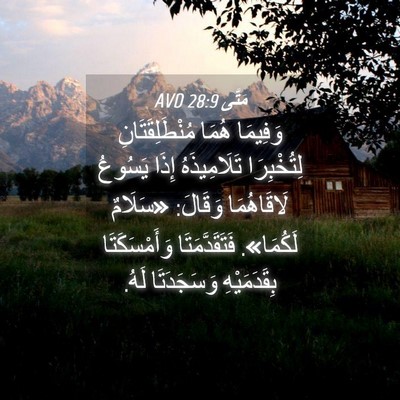 Picture 04 - مَتَّى 28:9 AVD - وَفِيمَا هُمَا - Bible Verse Picture