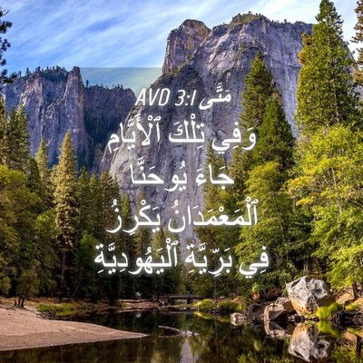 Picture 04 - مَتَّى 3:1 AVD - وَفِي تِلْكَ ٱلْأَيَّامِ - Bible Verse Picture