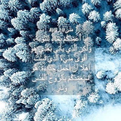 Picture 04 - مَتَّى 3:11 AVD - أَنَا أُعَمِّدُكُمْ - Bible Verse Picture