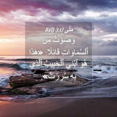 Picture 04 - مَتَّى 3:17 AVD - وَصَوْتٌ مِنَ - Bible Verse Picture