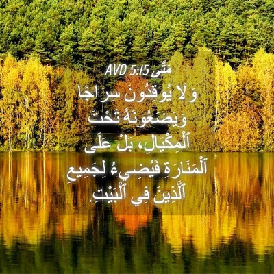 Picture 04 - مَتَّى 5:15 AVD - وَلَا يُوقِدُونَ سِرَاجًا - Bible Verse Picture