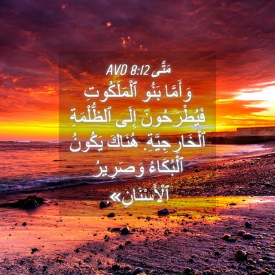 Picture 04 - مَتَّى 8:12 AVD - وَأَمَّا بَنُو - Bible Verse Picture