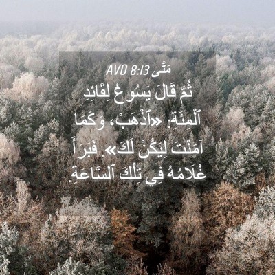 Picture 04 - مَتَّى 8:13 AVD - ثُمَّ قَالَ يَسُوعُ - Bible Verse Picture
