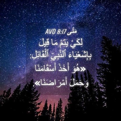 Picture 04 - مَتَّى 8:17 AVD - لِكَيْ يَتِمَّ مَا قِيلَ - Bible Verse Picture