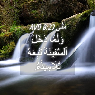 Picture 04 - مَتَّى 8:23 AVD - وَلَمَّا دَخَلَ - Bible Verse Picture