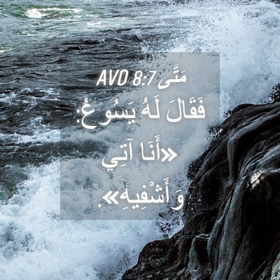 Picture 04 - مَتَّى 8:7 AVD - فَقَالَ لَهُ يَسُوعُ: - Bible Verse Picture