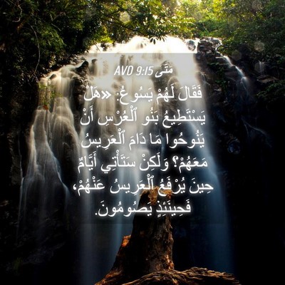 Picture 04 - مَتَّى 9:15 AVD - فَقَالَ لَهُمْ يَسُوعُ: - Bible Verse Picture