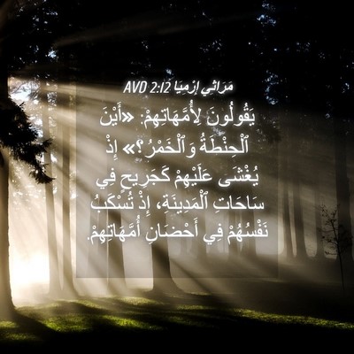 Picture 04 - مَرَاثِي إِرْمِيَا 2:12 AVD - يَقُولُونَ - Bible Verse Picture