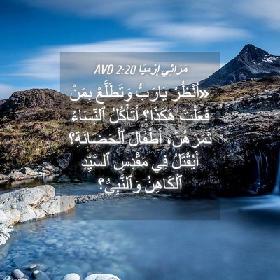 Picture 04 - مَرَاثِي إِرْمِيَا 2:20 AVD - «اُنْظُرْ يَارَبُّ - Bible Verse Picture