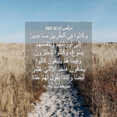 Picture 04 - مَرْقُس 10:32 AVD - وَكَانُوا فِي ٱلطَّرِيقِ - Bible Verse Picture