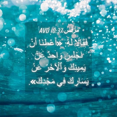 Picture 04 - مَرْقُس 10:37 AVD - فَقَالَا لَهُ: «أَعْطِنَا - Bible Verse Picture