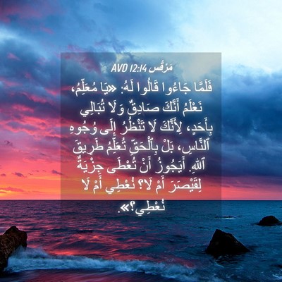 Picture 04 - مَرْقُس 12:14 AVD - فَلَمَّا جَاءُوا قَالُوا - Bible Verse Picture