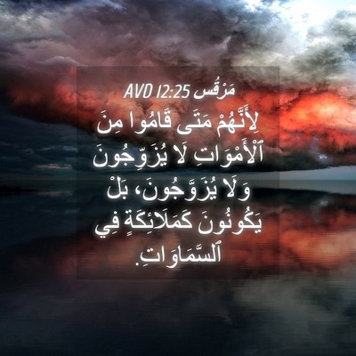 Picture 04 - مَرْقُس 12:25 AVD - لِأَنَّهُمْ مَتَى قَامُوا - Bible Verse Picture