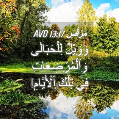 Picture 04 - مَرْقُس 13:17 AVD - وَوَيْلٌ لِلْحَبَالَى - Bible Verse Picture