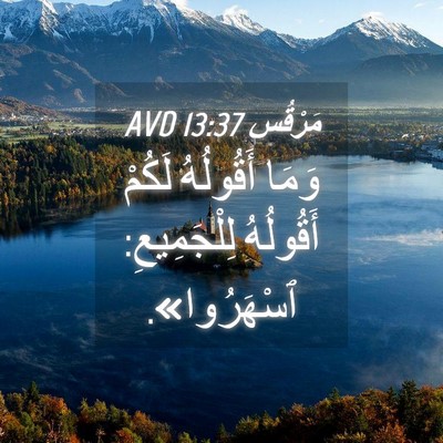 Picture 04 - مَرْقُس 13:37 AVD - وَمَا أَقُولُهُ لَكُمْ - Bible Verse Picture
