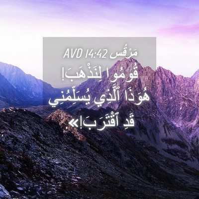 Picture 04 - مَرْقُس 14:42 AVD - قُومُوا لِنَذْهَبَ! - Bible Verse Picture