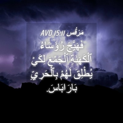 Picture 04 - مَرْقُس 15:11 AVD - فَهَيَّجَ رُؤَسَاءُ - Bible Verse Picture