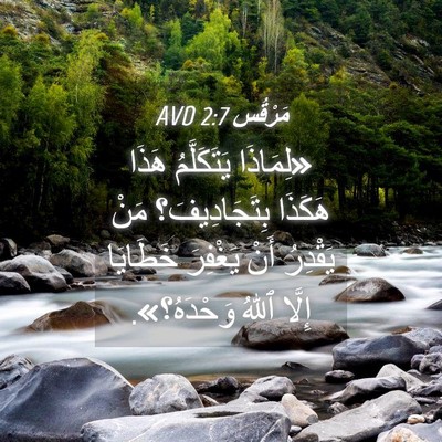 Picture 04 - مَرْقُس 2:7 AVD - «لِمَاذَا يَتَكَلَّمُ - Bible Verse Picture