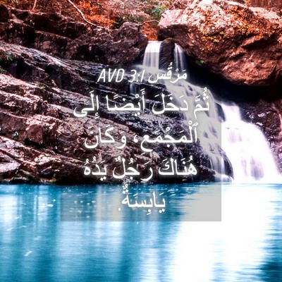 Picture 04 - مَرْقُس 3:1 AVD - ثُمَّ دَخَلَ أَيْضًا إِلَى - Bible Verse Picture