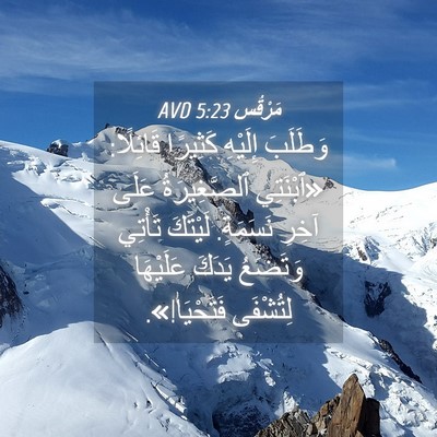 Picture 04 - مَرْقُس 5:23 AVD - وَطَلَبَ إِلَيْهِ - Bible Verse Picture