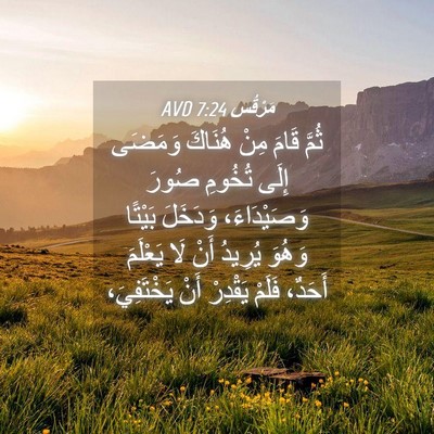 Picture 04 - مَرْقُس 7:24 AVD - ثُمَّ قَامَ مِنْ هُنَاكَ - Bible Verse Picture