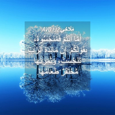Picture 04 - مَلَاخِي 1:12 AVD - أَمَّا أَنْتُمْ - Bible Verse Picture
