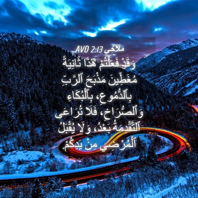 Picture 04 - مَلَاخِي 2:13 AVD - وَقَدْ فَعَلْتُمْ هَذَا - Bible Verse Picture