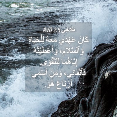 Picture 04 - مَلَاخِي 2:5 AVD - كَانَ عَهْدِي مَعَهُ - Bible Verse Picture