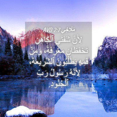 Picture 04 - مَلَاخِي 2:7 AVD - لِأَنَّ شَفَتَيِ - Bible Verse Picture
