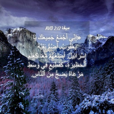 Picture 04 - مِيخَا 2:12 AVD - «إِنِّي أَجْمَعُ - Bible Verse Picture