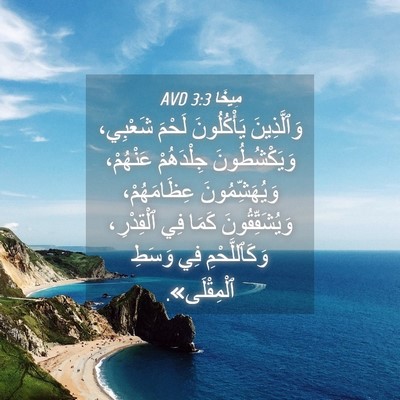 Picture 04 - مِيخَا 3:3 AVD - وَٱلَّذِينَ يَأْكُلُونَ - Bible Verse Picture